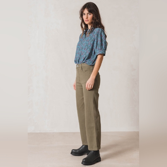 Indi & Cold Nico Twill Wide Leg Pant - Picture 1 of 14